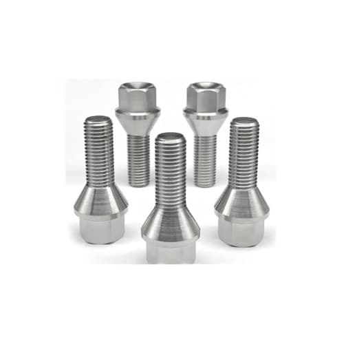 Prezoane pentru jante de aluminiu, M14x1,25 mm, cu con drept, disponibile în diferite lungimi