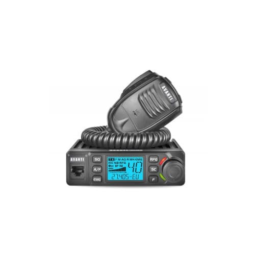 Statie CB auto Avanti Delta AM FM 12 24V cu ASQ RF Gain si ecran multicolor  