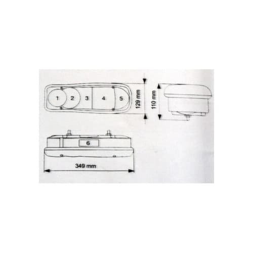 Set 2 Lampi stop  cu mufa Stanga + Dreapta   Cod:YP-152 2