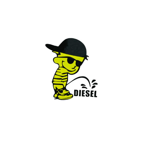 Abtibild Flourescent Boy Diesel auto decorativ pentru exterior si interior Cod: YGT-10 2