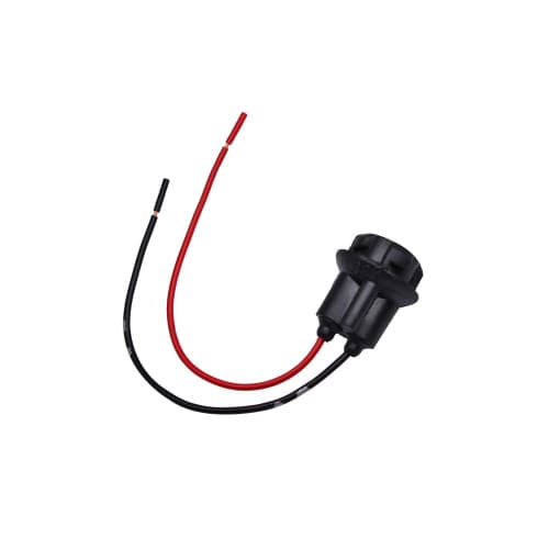 Mufa bec T10 cu 2 fire 12.5cm rosu si negru pentru instalatii auto Cod: DZ 2