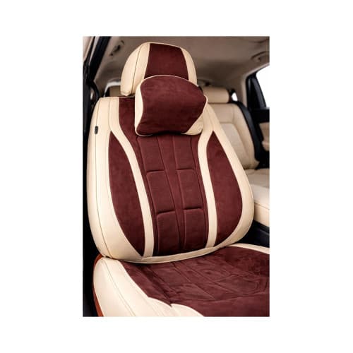Huse scaune auto universale fractionate 9D Premium fata si spate bej maro cafea Cod: HNG1407-3 2