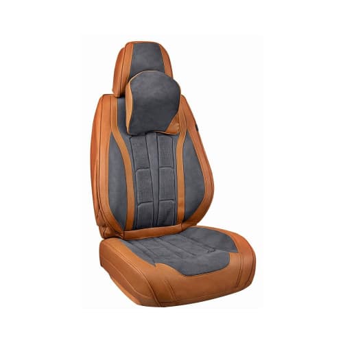 Huse scaune auto universale fractionate Premium  9D fata si spate maro gri antracit Cod: HNG1407-1 3