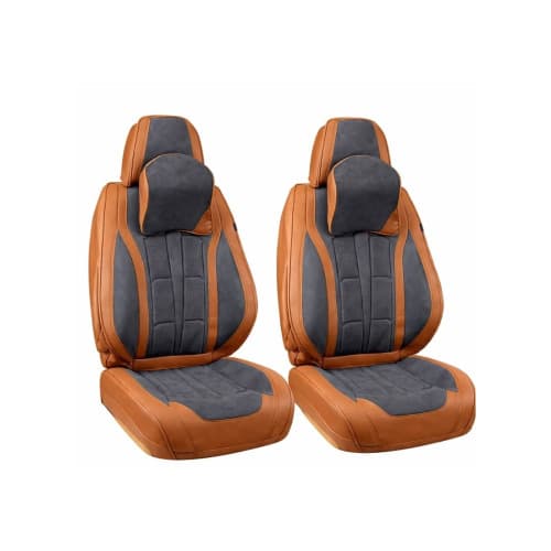 Huse scaune auto universale fractionate Premium  9D fata si spate maro gri antracit Cod: HNG1407-1 4