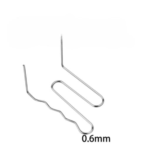 Set 100 cleme pentru pistol reparat plastic 0.6mm otel inoxidabil Cod: K18028-11
