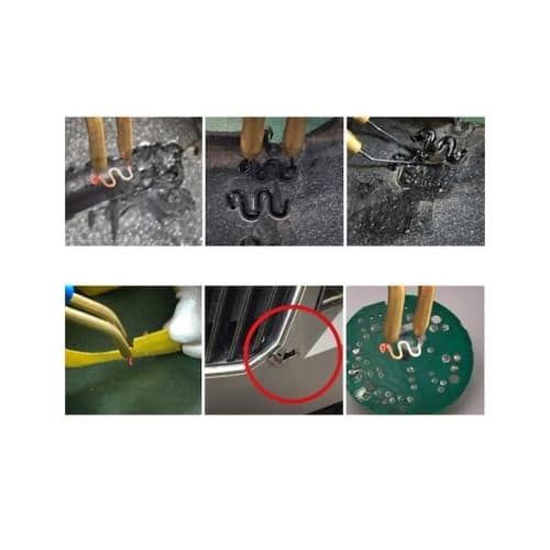 Set 100 cleme pentru pistol reparat plastic 0.8mm otel inoxidabil Cod: K18028-14 4
