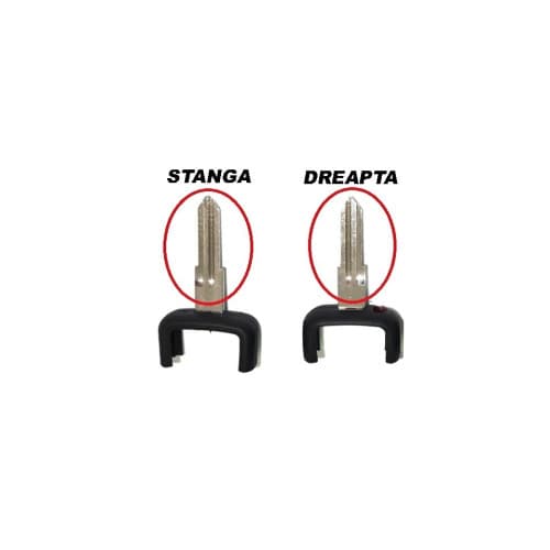 Lama carcasa telecomanda compatibila Opel, tip stanga, Cod: 3337A-STANGA