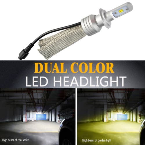 Bec LED L11 culoare duala HB3 - 9005
