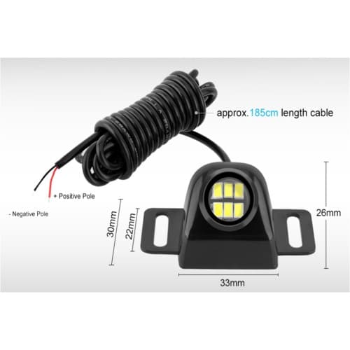 Lampa led 9W 900 lumen BO9W900C 12-24V lumina: alba, culoare carcasa crom 2