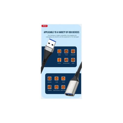 Cablu adaptor, mama USB la tata USB  3m. Cod:XO-NB219 2