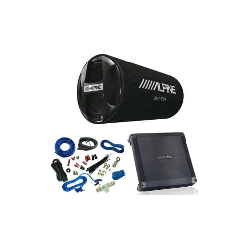Set subwoofer auto Alpine 12 inch cu statie amplificare si kit cabluri 350940 3