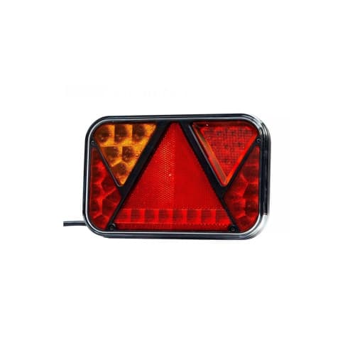 Lampa spate 200x130, LED, 6 functii, cu numar si ceata, Cod:FT-270 L TB PM Fristom