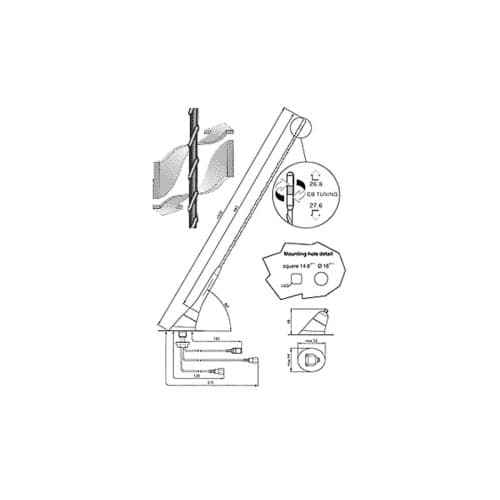 Tija antena auto  VEN 2