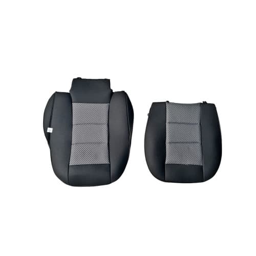 Huse scaune auto universale premium cu bancheta spate fractionata negru gri Cod: F3001-P32 4