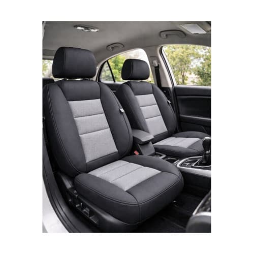 Huse scaune auto universale premium  cu bancheta spate fractionata negru gri Cod: F3001-P1