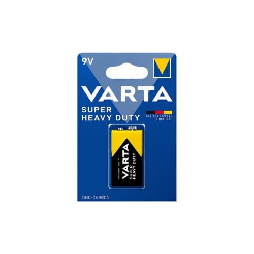 Baterie Varta Super Heavy Duty, 6F22 Cod: 556427