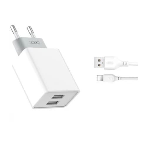 Incarcator retea USB 2.4A cu cablu  compatibil Lighting (Iphone  )  Cod:XO-L65-NB103A