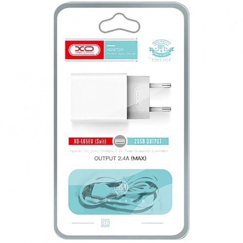 Incarcator retea USB 2.4A  cu cablu  Micro USB  Cod:XO-L65-NB103B 2