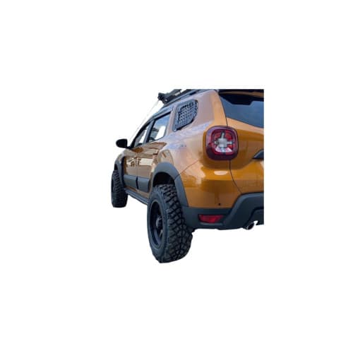 Set 12 protectii aripa si usa + 2 protectii pentru compatibilitate cu sau fara senzori , model offroad Dacia Duster II 2018-> Cod: DD200/201 3