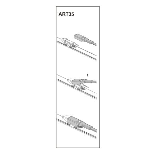 Stergator parbriz pasager BMW seria 5 07/2003-> COD:ART35 24" 2