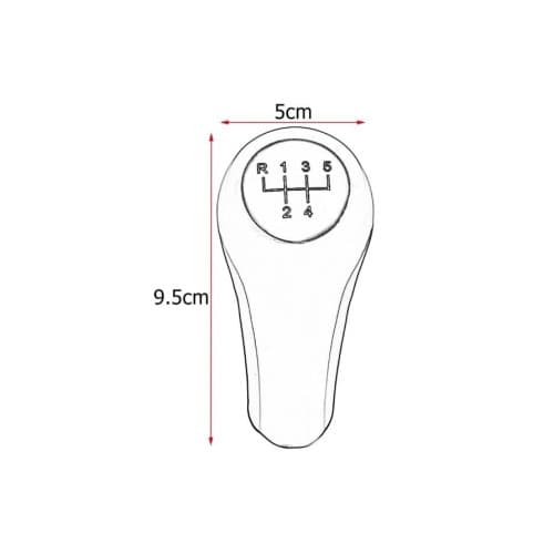 Maner schimbator 5 viteze compatibil BMW X1 X3 X5 E53 E83 E60 E81, E82, E87, E90, E91, E92, Albastru Cod:FX-310 2