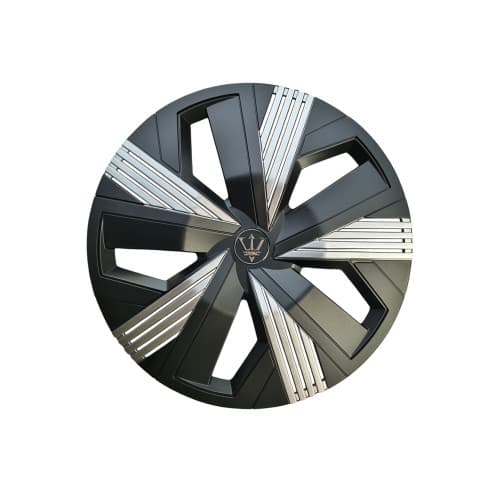 Set 4 capace roti Evo culoare negru argintiu 16 inch Cod: WR4-1SL-16