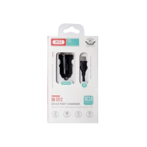 Incarcator auto Quick charge QC3.0 18W + cablu Type-C  Cod:XO-TZ12C 2