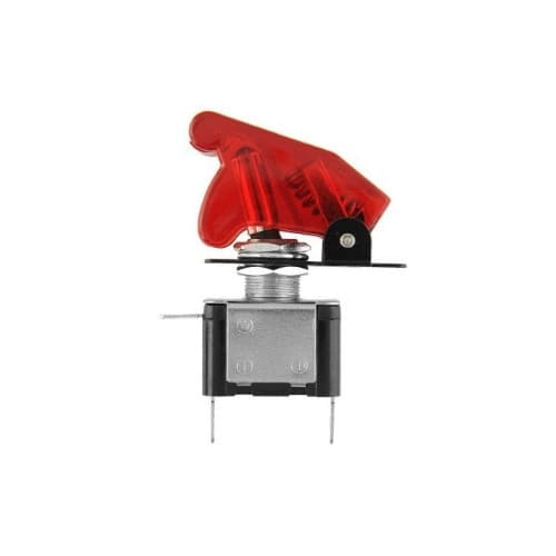 Buton cu protectie si Led 12V  Cod:  01150