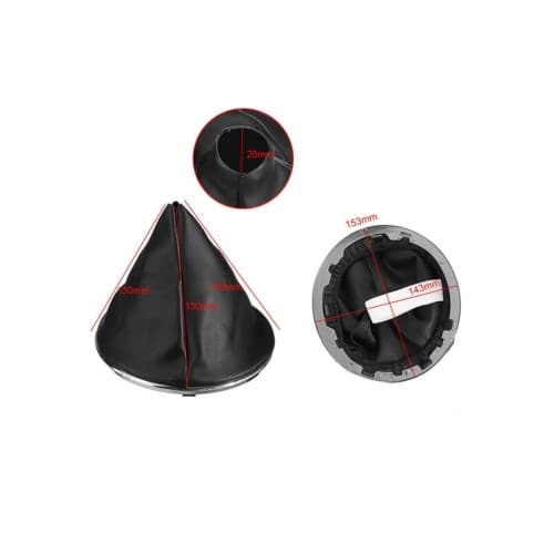 Manson schimbator viteze  piele ecologica  compatibil  Fiat 500/ 500C Cod:FXFIAT-18 2