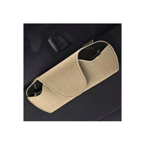 Suport ochelari premium prindere cleme parasolar bej Cod: FS-19007 2