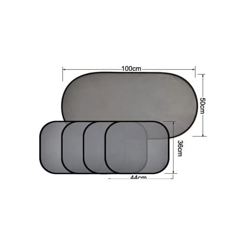 Set de 5 perdele auto universale Cod: 3912