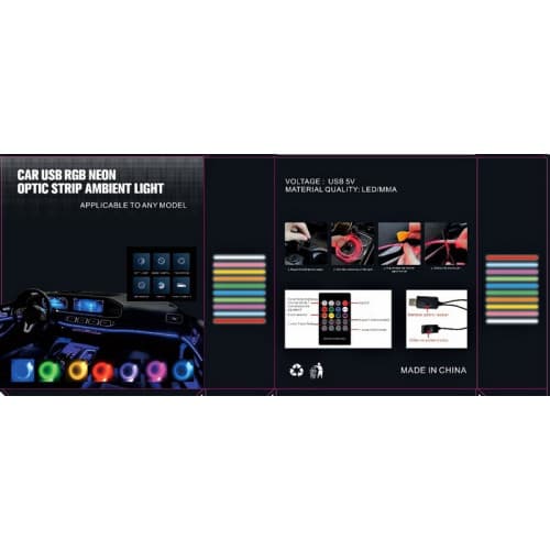 Fir neon cu LED RGB conectare mufa USB si telecomanda 6 metri Cod:FIR-RGB1-6TL