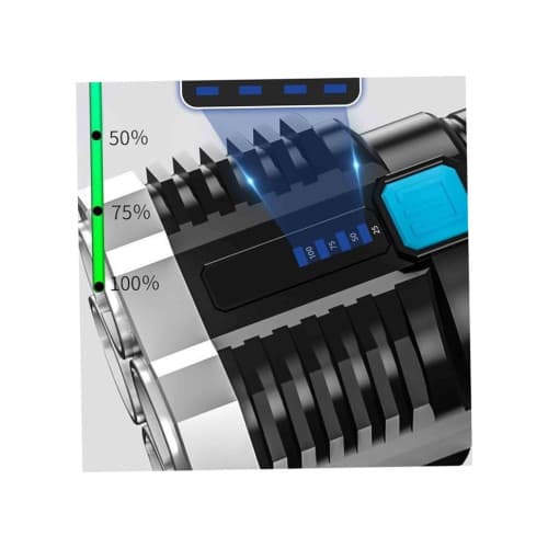 Lanterna tactica reincarcabila 4 LED puternice + COB lateral USB rezistenta la apa MIV 3