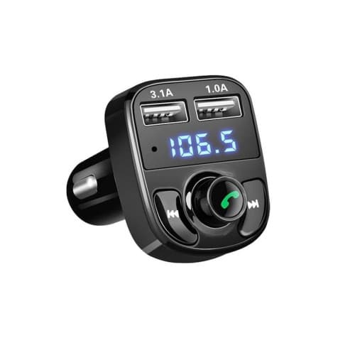 Modulator FM auto X8 Bluetooth A2DP 2USB kit maini libere TF MP3 FLAC MIV 2