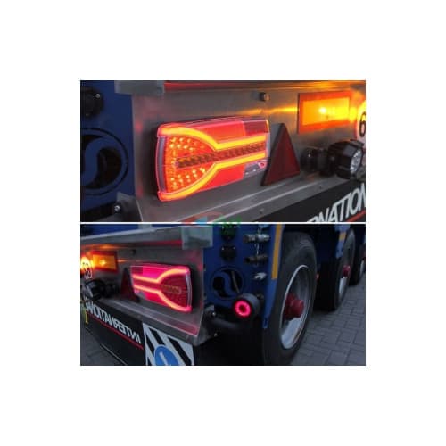 Lampa stop 305x132  7 functii, ceata, mers inapoi, semnalizare dinamica, mufa 7 pini, dreapta, Cod: LZD 2303 2