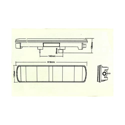 Lampa stop spate  auto SMD 24V 89 leduri rezistenta la apa Cod: 2031A 4