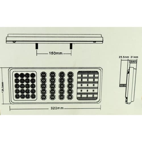 Lampa stop SMD 2026A Voltaj: 12V-24V Nr. led-uri: 55 SMD Rezistenta la apa: IP66 2