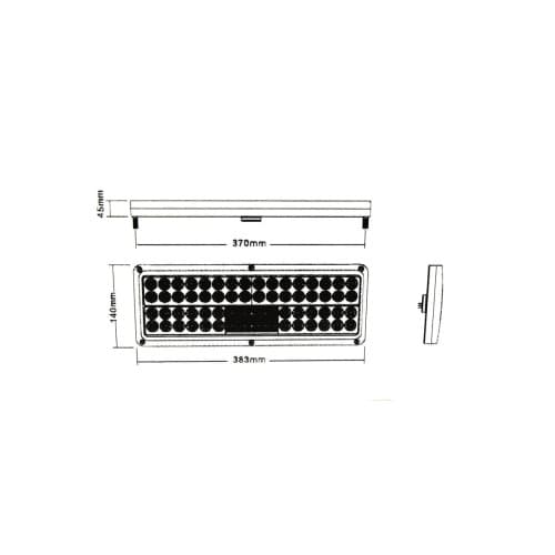 Lampa stop SMD / 24V /64 SMD / IP66 Cod:2009L  Stanga 2