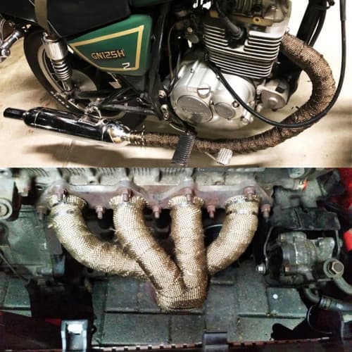 Rola banda termica pentru galerii, esapament auto/moto 5cmx10m Cod:1216502D 2