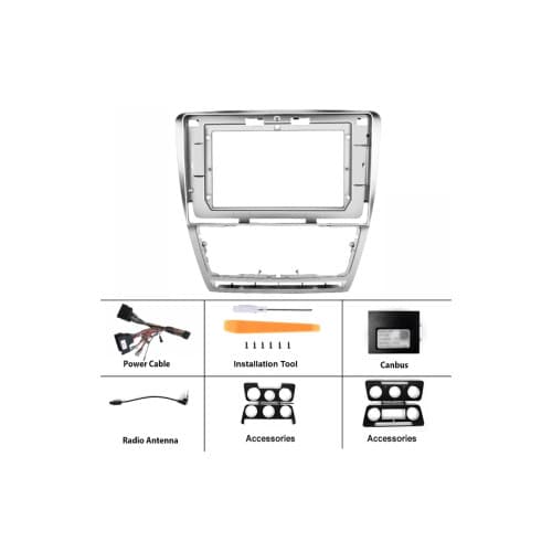 Rama Navigatie 10" cu cablaj si modul canbus compatibila Skoda Octavia II 2009-2013  Cod: NV3179 / GR1 2