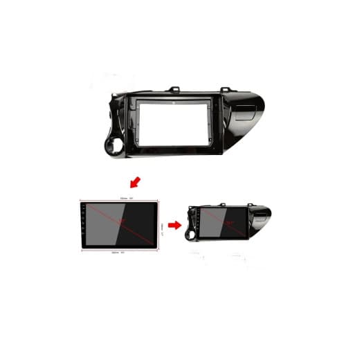 Rama Navigatie 10" cu cablaj si modul canbus compatibila Toyota Hilux VIII  2015->  Cod: NV3207 / GR2 4