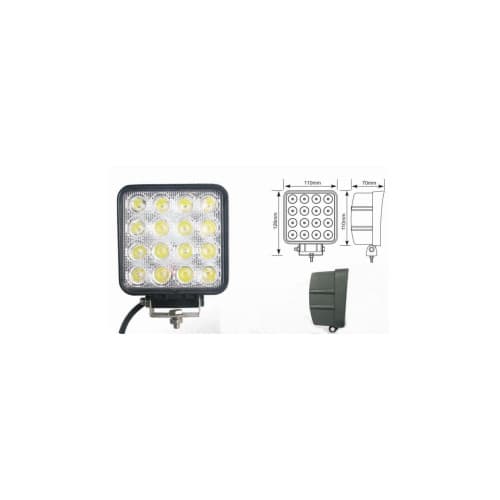 Proiector LED auto offroad 48W12-24V,1440 lumeni ,spot beam  Cod:HAL144/ JR-G16-F-LM 3
