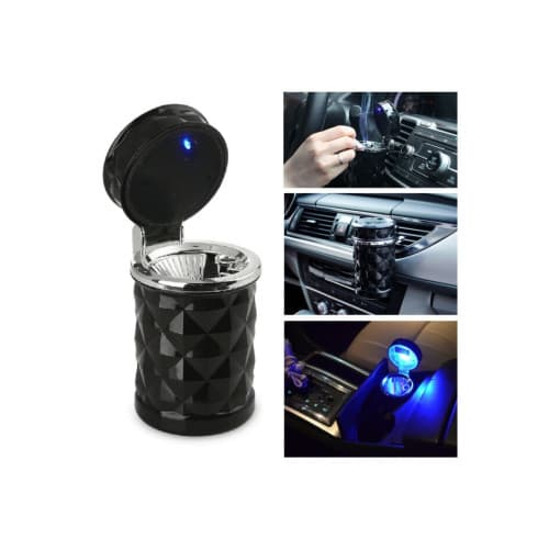 Scrumieră auto LED, cu opțiune de prindere pe grila de ventilație sau în suportul de pahar Cod: LP-012 2