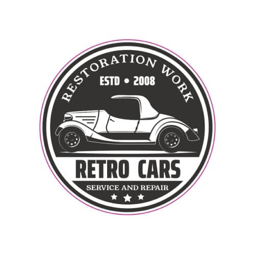 Abtibild "RETRO CARS"  Cod: TAG 020 / T2