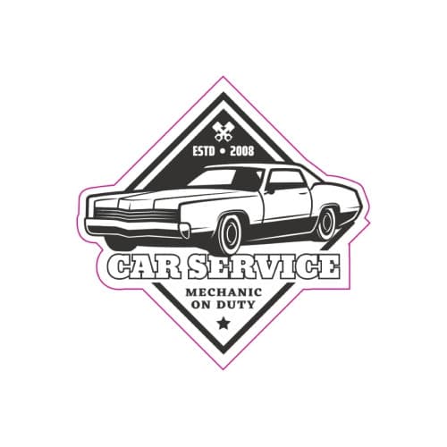 Abtibild "RETRO CAR SERVICE"  Cod:TAG 011 / T2
