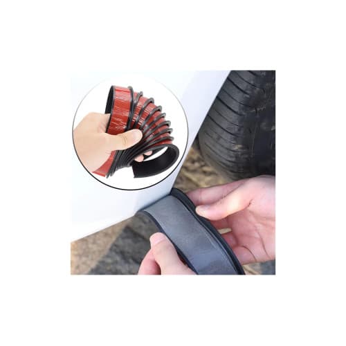 Set 4 ornamente protectie aripa din cauciuc 1,6mx3cm culoare Neagra Cod: FS-7012 3