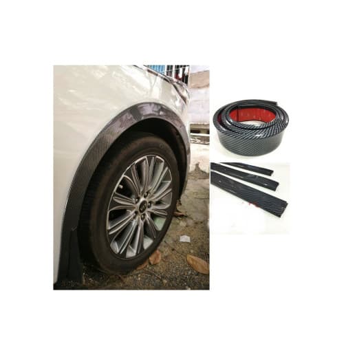 Set 4 ornamente protectie aripa din cauciuc 1,6mx3cm culoare Carbon Cod: FS-7013 3