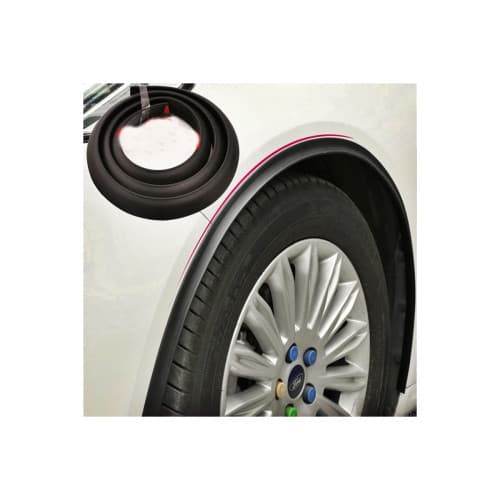 Set 2 ornamente protectie aripa din cauciuc 1,6mx2,5cm culoare Neagra Cod: FS-7018 3