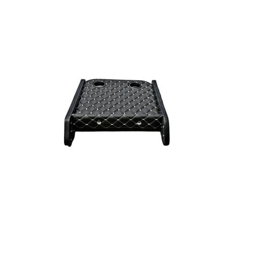 Masa de bord cu 2 suporti pentru pahare ,piele ecologica culoare Negru cusatura Gri compatibila  Ford Transit 2014-2024