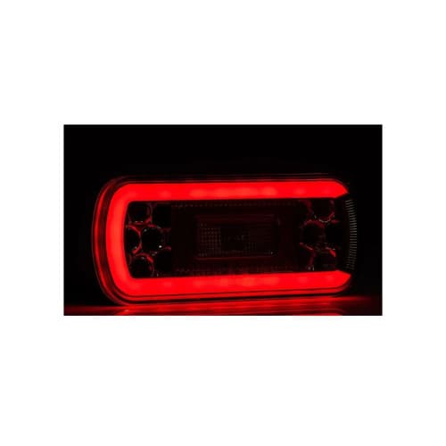 Lampa spate 220x100, 6 functii, cu ceata si numar, LED,  Fristom Cod: FT-130PM 2